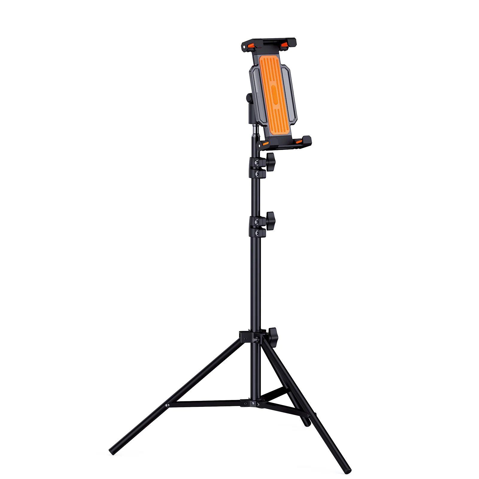 

Adjustable Tripod Floor Tablet Stand 160cm for iPad Pro Air iPhone 16 4-14 Inch Foldable Portable Holder for Video/Live/Reading