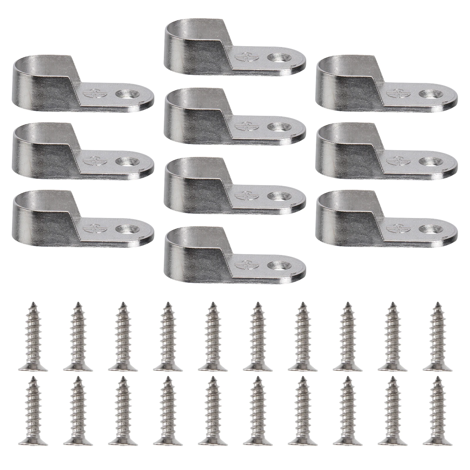 30 Pcs Tube Support Bracket Closet Rod End Holder Furniture Hardware Wardrobe Oval Pole Cast Metal Standard Rods