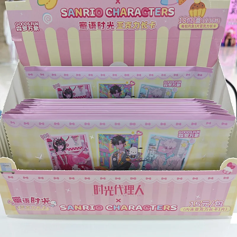 Genuine Link Click Card Family Acrylic Long Card Gull Honey Language Time Series Animation Game Collection Card Toy Gifts