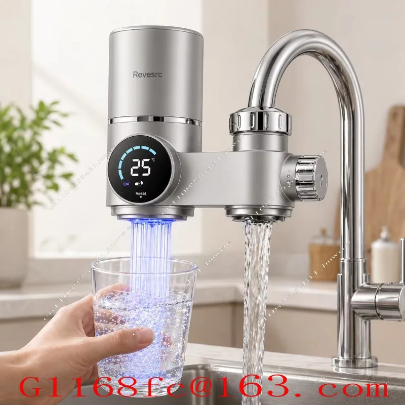 Activated carbon filter faucet, plastic material 300 GPD flow, safe and environmentally friendly