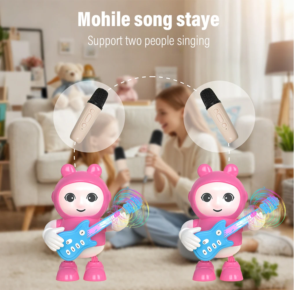 Electric Dancing Toys Cute Musical Cartoon Animal Educational  Interactive Toy Gift Dancing Speaker for Baby Children Adult