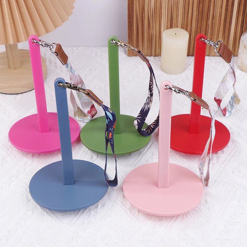 Portable Yarn Holder Acrylic Spinning Knitting Tools Crochet Accessories Stand DIY Sewing Thread Spool With Wrist Strap Winder