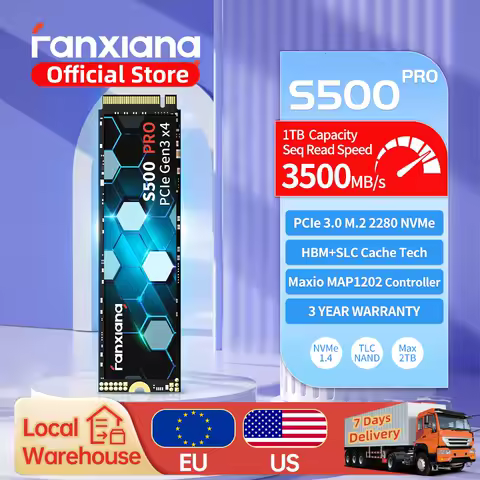 [EU/US Shipping]Fanxiang S500 Pro M.2 SSD Hard Disk 1TB 2TB 3500MB/s NVMe M2 SSD PCIe 3.0 Internal Solid State Drive For Laptop
