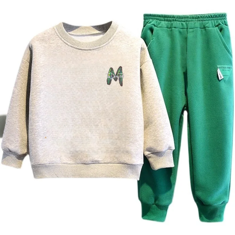 الخريف الأطفال الصبي الملابس مجموعة طفل الفتيات الكرتون المطبوعة بلوزات البلوز بلوزات وسراويل دعوى طويلة الأكمام رياضية