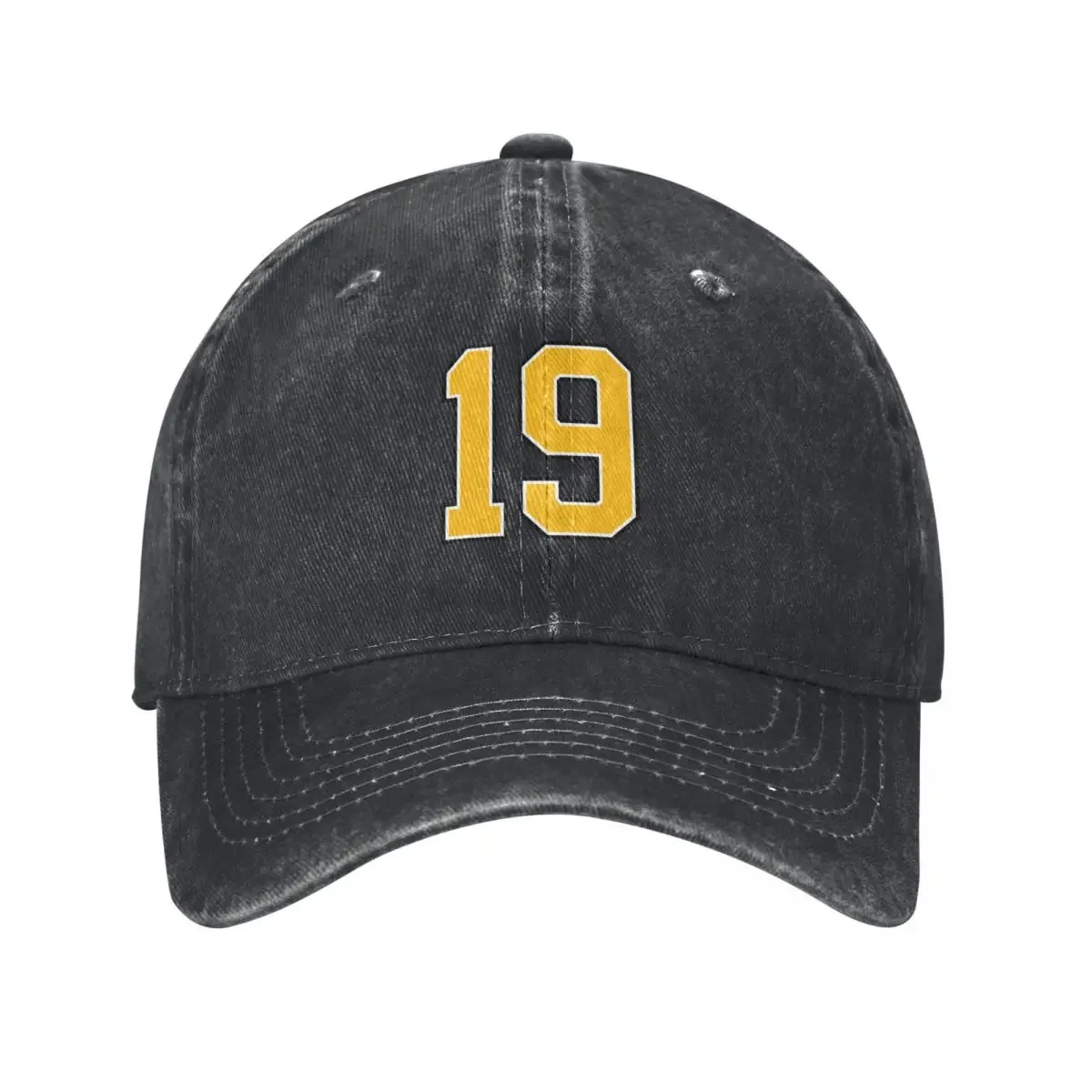 

Yellow Number 19 lucky sports jersey nineteen Baseball Cap western Hat Hat Baseball Cap Women's Beach Outlet Men's