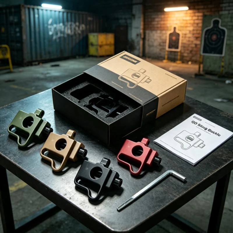 Tactical QD Quick Detach Sling Buckle, Adjustable 20mm Picatinny Base, Multi-Point Sling Ring Hobby Model Fittings