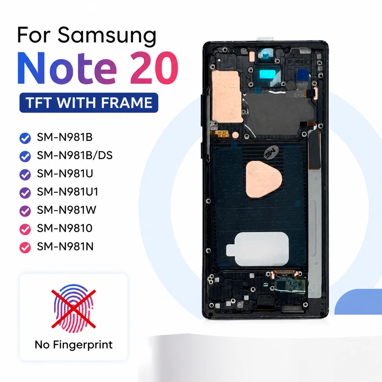 AAA+ TFT For Samsung Galaxy Note20 Note20 Ultra Display Touch Screen Digitizer Assembly For SM-N980F/DS SM-N985F/DS Replace Part - view 3