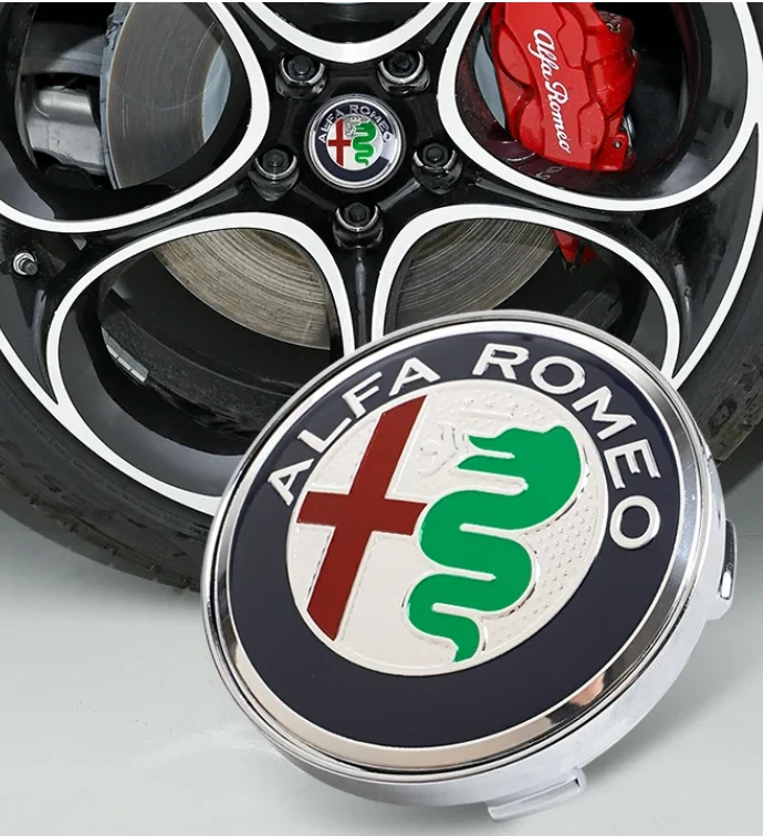 

4 шт. 58 мм колпачки для центра дисков с логотипом Alfa Romeo для Giulietta, Mito, Giulia, GT, 159, 147, 156, 166, Stelvio, Brera, аксессуары