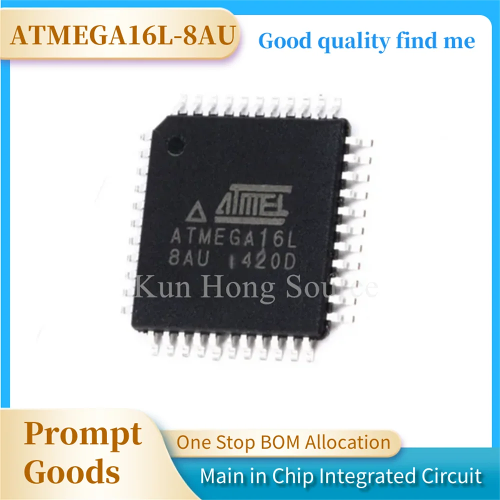 100% brand new genuine ATMEGA16L-8AU chip 8-bit 16K flash memory microcontroller TQFP-44