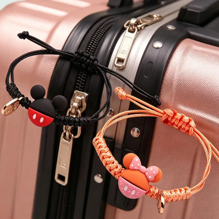 1pc Disney Mickey series bracelet, party gifts, versatile daily accessories, adjustable bracelets，luggage accessories