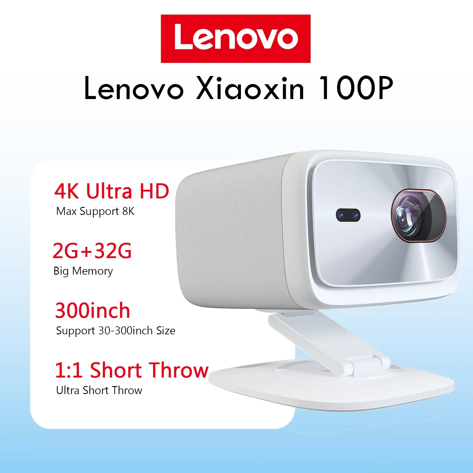 Lenovo 4K Projectors Ultra HD 100P Android WIFI6 Autofocus PK Laser Draagbare Buiten Video Film Home Theater Projector