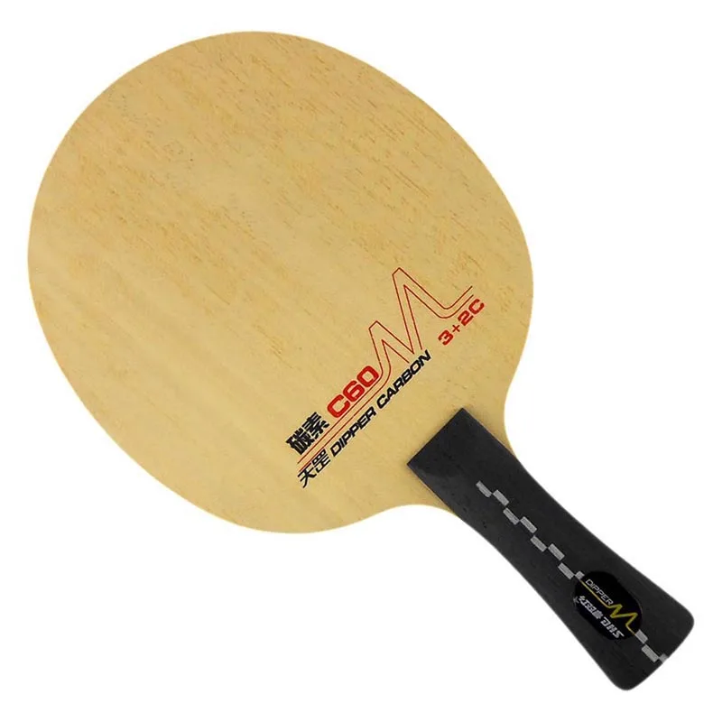 

Original DHS DM.C60 DIPPER CARBON Quick Attack Plus Loop Table Tennis PingPong Blade Shakehand-FL Long Handle