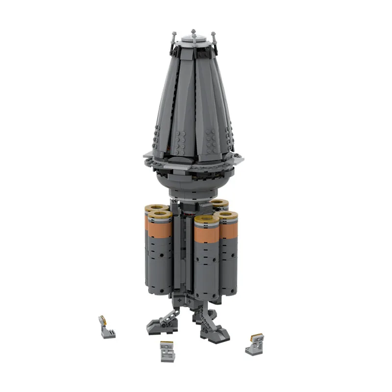 607PCS Sci-Fi Series Futuristic Transport Vehicle Detailed Moc Diy Building Blocks Birthday Toys Gift for Sci-Fi Enthusiasts
