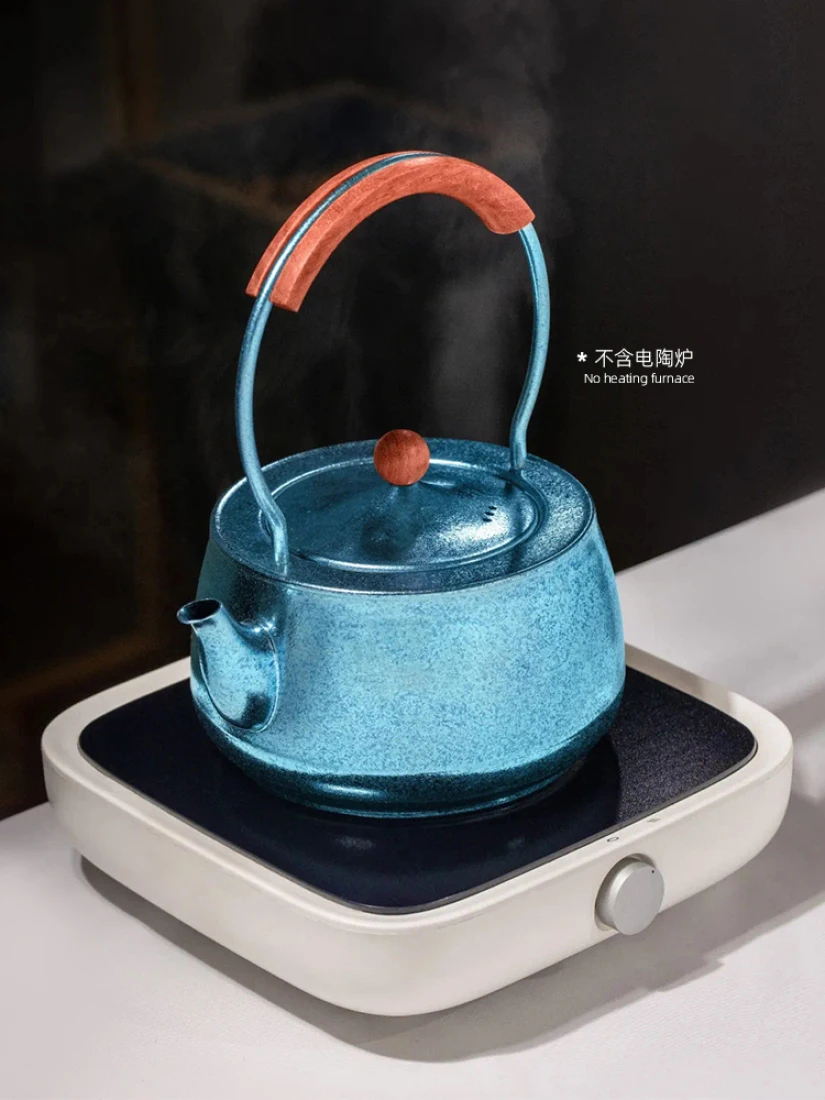 TAIC pure titanium health-preserving tea-making stove special old  tea kettle open fire electric ceramic stove outdoor kettle