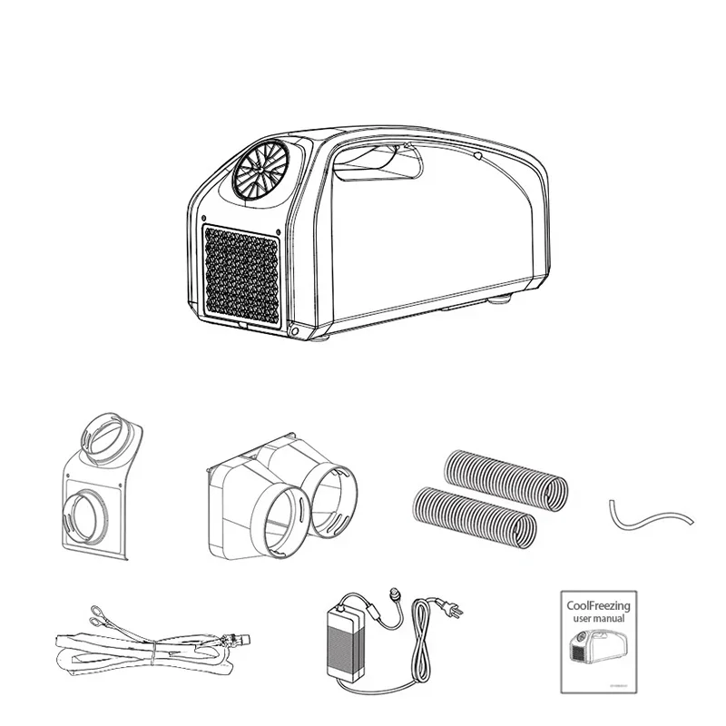 Portable Air Conditioner Camper Freon Air Conditioning Mini 12V24V Caravan Air conditioners for Car Tent RV Truck Parking