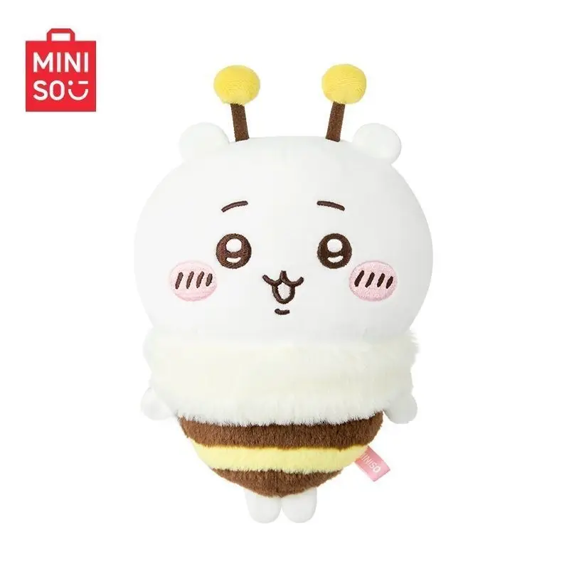 

MINISO Chiikawa Bee Series плюшевая кукла Usagi Hachiware Kawaii милая мультяшная кукла аниме подарок на день рождения для девочек отправить друзьям 2025 новинка