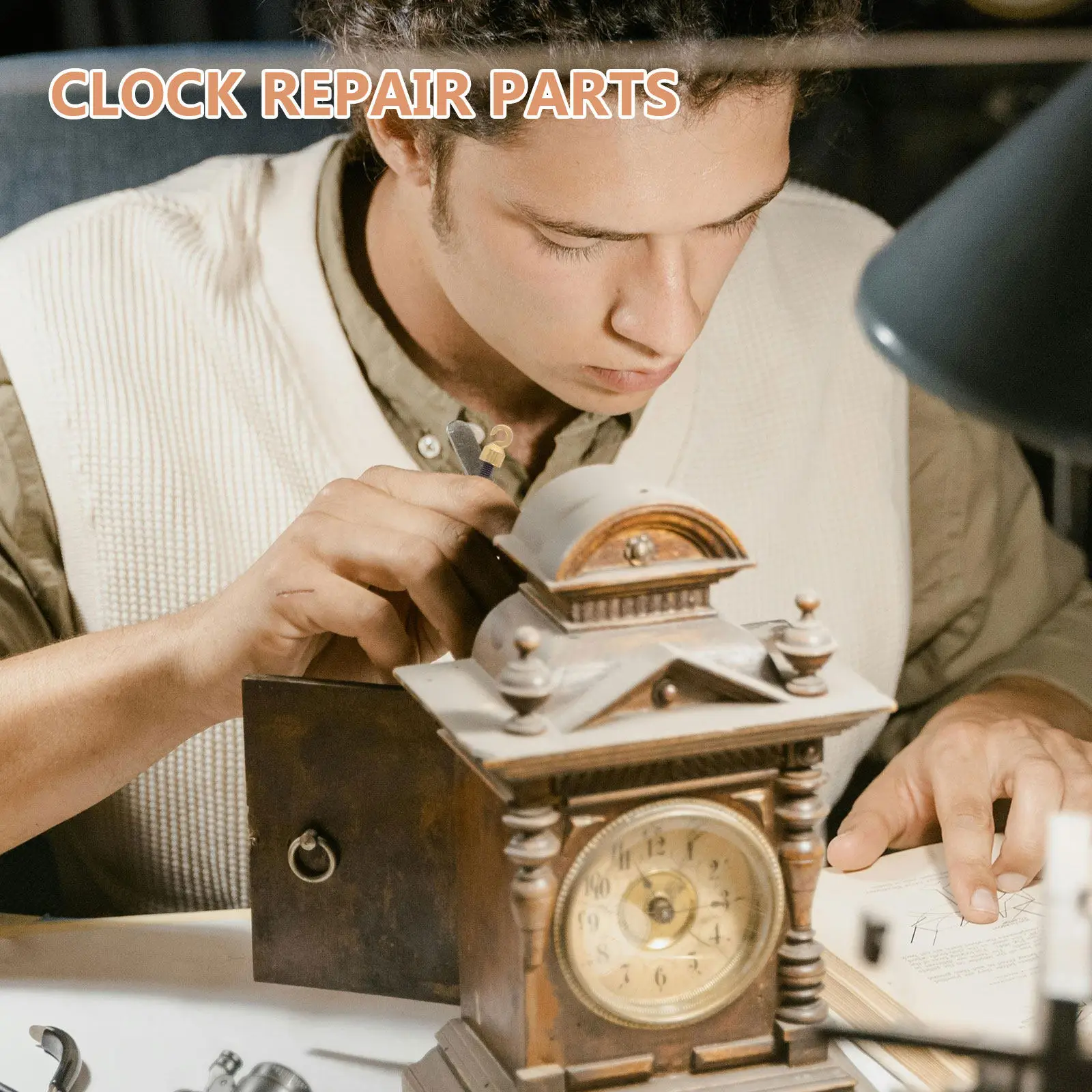 Vintage Clock Repair Part Grandfather Clock Weight Shell Hook and Nut Compatible with Multiple Models Easy Operation M5
