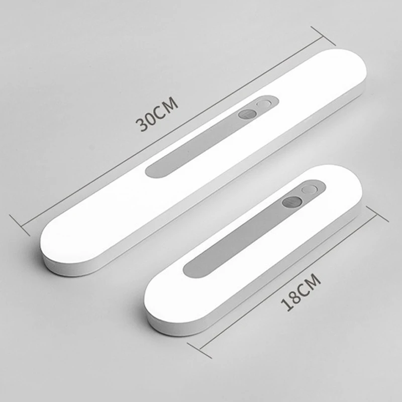 Human Body Induction LED Night Light Charging Wireless Night Lamp Magnetic Suction Adhesive Cabinet Wardrobe Long Strip Lights