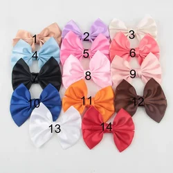 Handmade Silk Hair Bow para meninas e mulheres, Headband Clips, Soft Bowknot, Acessórios DIY, 4.2 