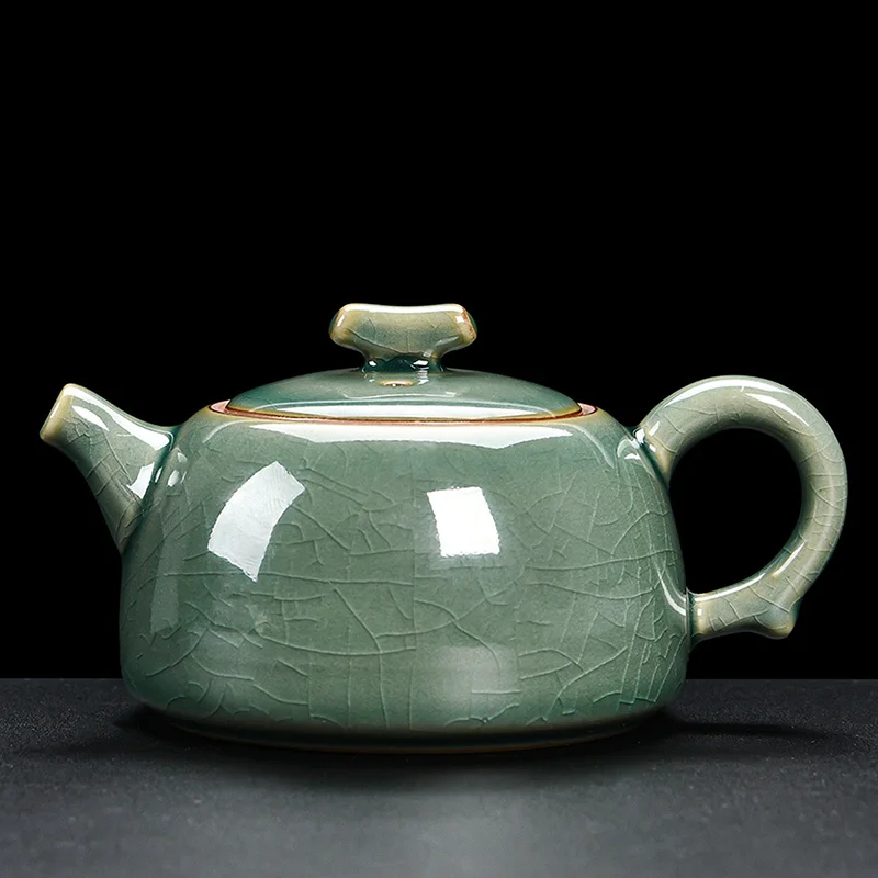 Ceramic Teapot manual Chinese ice crack split teapot can raise Xishi Pots Tea Household Kung Fu Tea Pot Kung Fu Cup