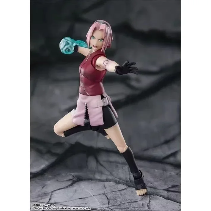 

Bandai SHF Naruto Shinto Haruno Sakura 2.0 New Solid Body Anime Figure Model Toy Action Collectible Model Assemble Toys Gif