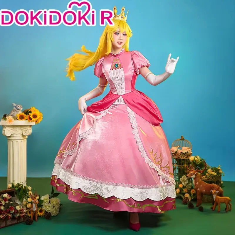 IN STOCK Peachh Cosplay Game Cosplay 【S-3XL】DokiDoki-R Princess Cosplay Cute Cosplay Pink Dress Women Plus Size Halloween