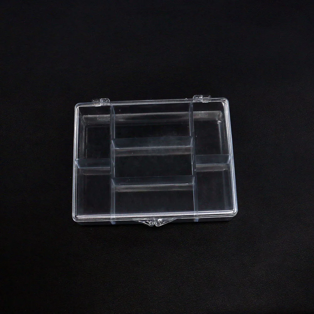 Simple Acrylic Transparent Plastic Display Box Rectangular Desktop Set Storing Organizing Jewelry Shell Accessories Ear Studs