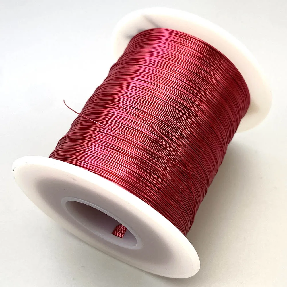 500g QA-1-155 2UEW Red Enameled Copper Wire 0.06 0.1 0.2 0.5 0.16 0.8 0.09 1.3mm Magnet Wire Enameled Copper Winding Wire Coil