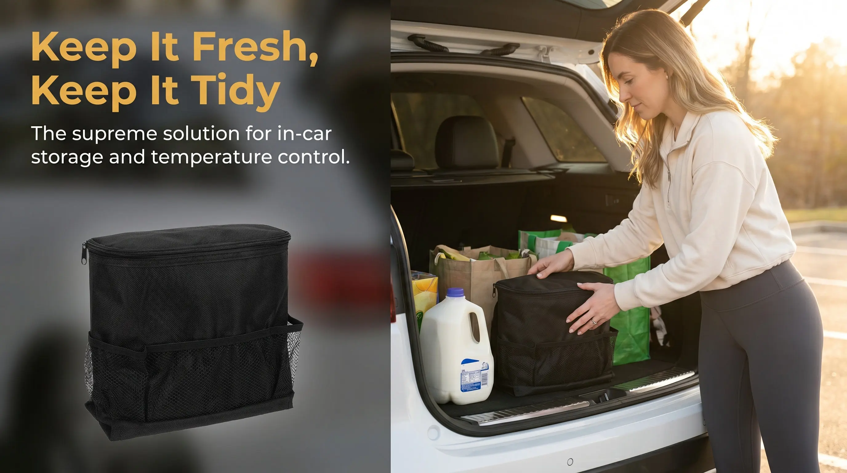 2Pcs Car Insulated Leakproof Cooler Backpack Portable Foldable Cooler Bag Camping Travel Picnic Drinks Snacks Storage