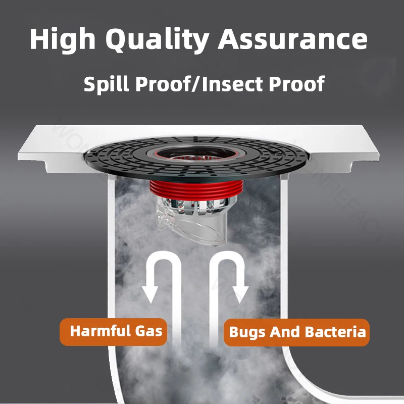 Anti Clogging Floor Drain Core  Shower Floor Strainer Cover Toilet Sewer Anti Odor Plug  ABS No Smell Bathroom Toilet view 2