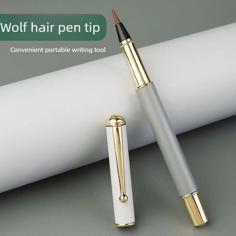 Calligraphy Brush Pen Ink-adding Fountain Pen with Fine Tip Office School Supplies for Hand Lettering Art Drawing Stationery