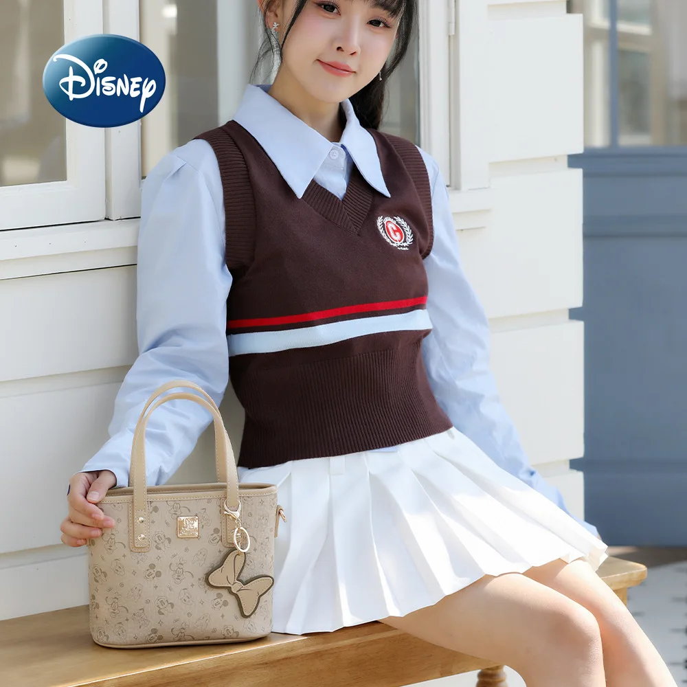 Disney Minnie New Mini Women's Shoulder Messenger Bag Fashion Trend Women's Shoulder Bag Pink Mini Women's Bag High Quality