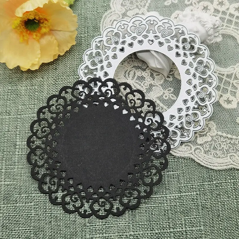 Circular Lace Frame Craft metal cutting dies cut die mold Frame Scrapbook paper craft knife mould blade punch stencils dies