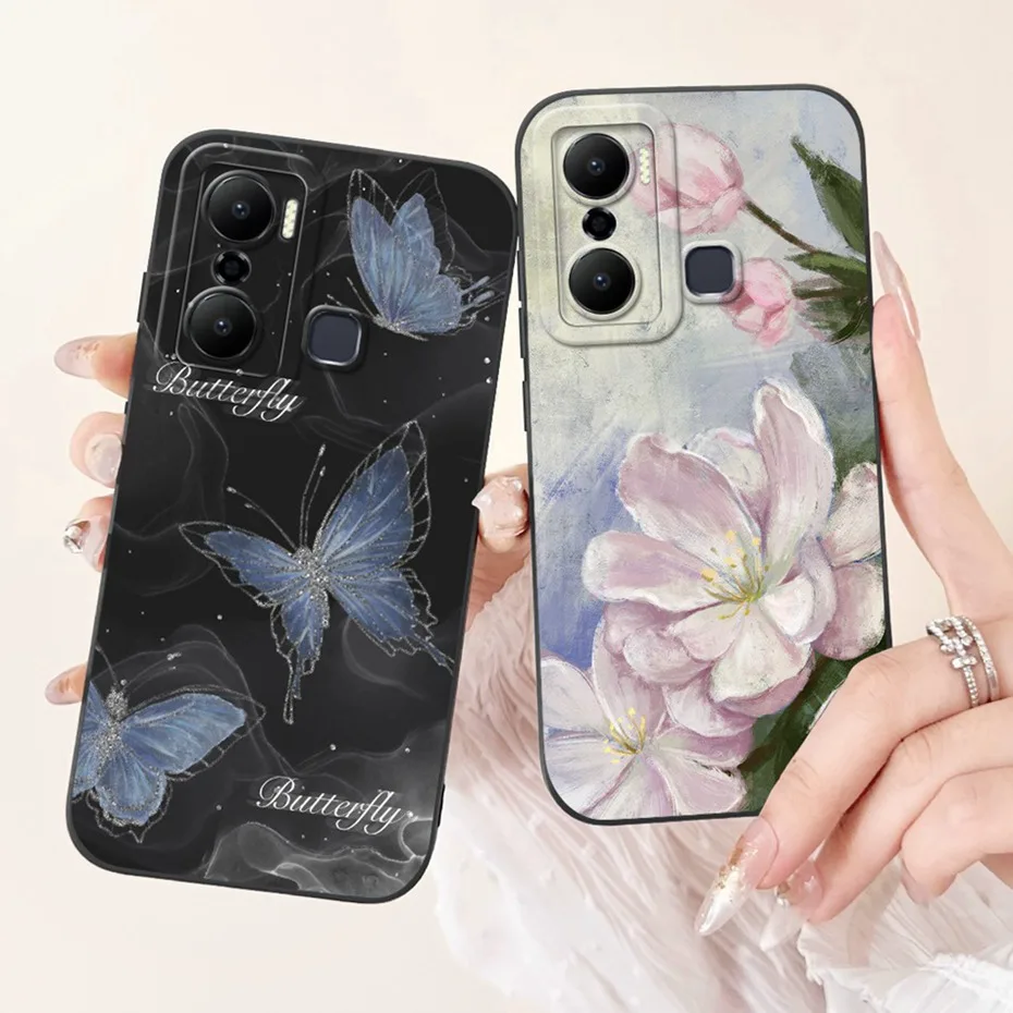 Lens Protective Case For Infinix Hot 20 Play Hot20 4G Hot 20 20Play X6825 X6826B X6826C Fashion Painted Soft Silicone Phone Case