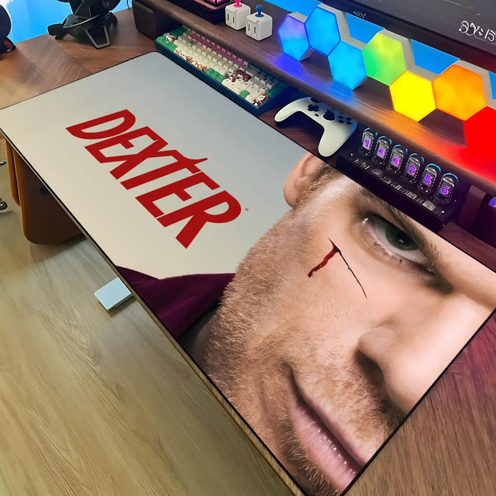 لوحة ماوس Dexter Morgan لوحة طاولة مطاطية كبيرة لعبة الكمبيوتر لوحة ماوس للكمبيوتر المحمول وسادة مكتب XXL غير قابلة للانزلاق لوحة مفاتيح الكمبيوتر ماوس حصيرة #5