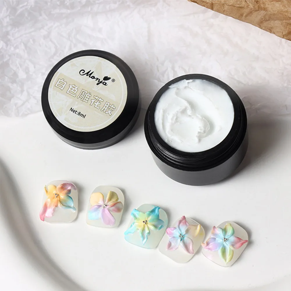 5/8/15ml DIY Manicure Gel 3D Sand Texture No need Top Coat gel Drawing Gel Nail Plaster UV Lacquer Varnish Gypsum Nail Gel Nail