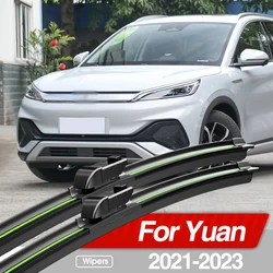 For BYD Yuan EV Plus Atto 3 2021-2023 Front Windshield Wiper Blades 2pcs Windscreen Window Accessories 2022