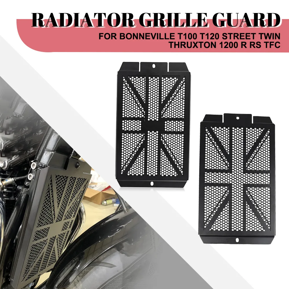 

Radiator Guard Radiator Protector Cover Water Tank Shield FOR Bonneville T100 T120 Street Twin Thruxton 1200 R RS TFC Motorcycle