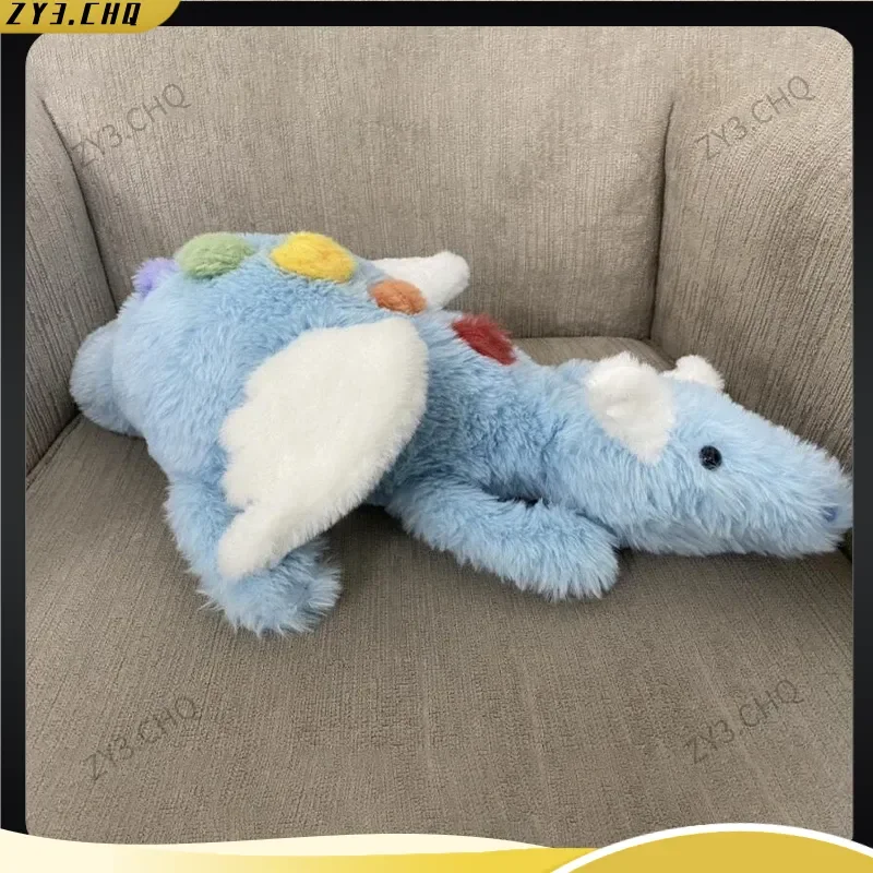 دمية تنين الثلج الممتعة، دمية التنين الأسود لتزيين المنزل، لعبة مهدئة للأطفال، هدية المهرجانات، حيوانات حشو من القطيفة