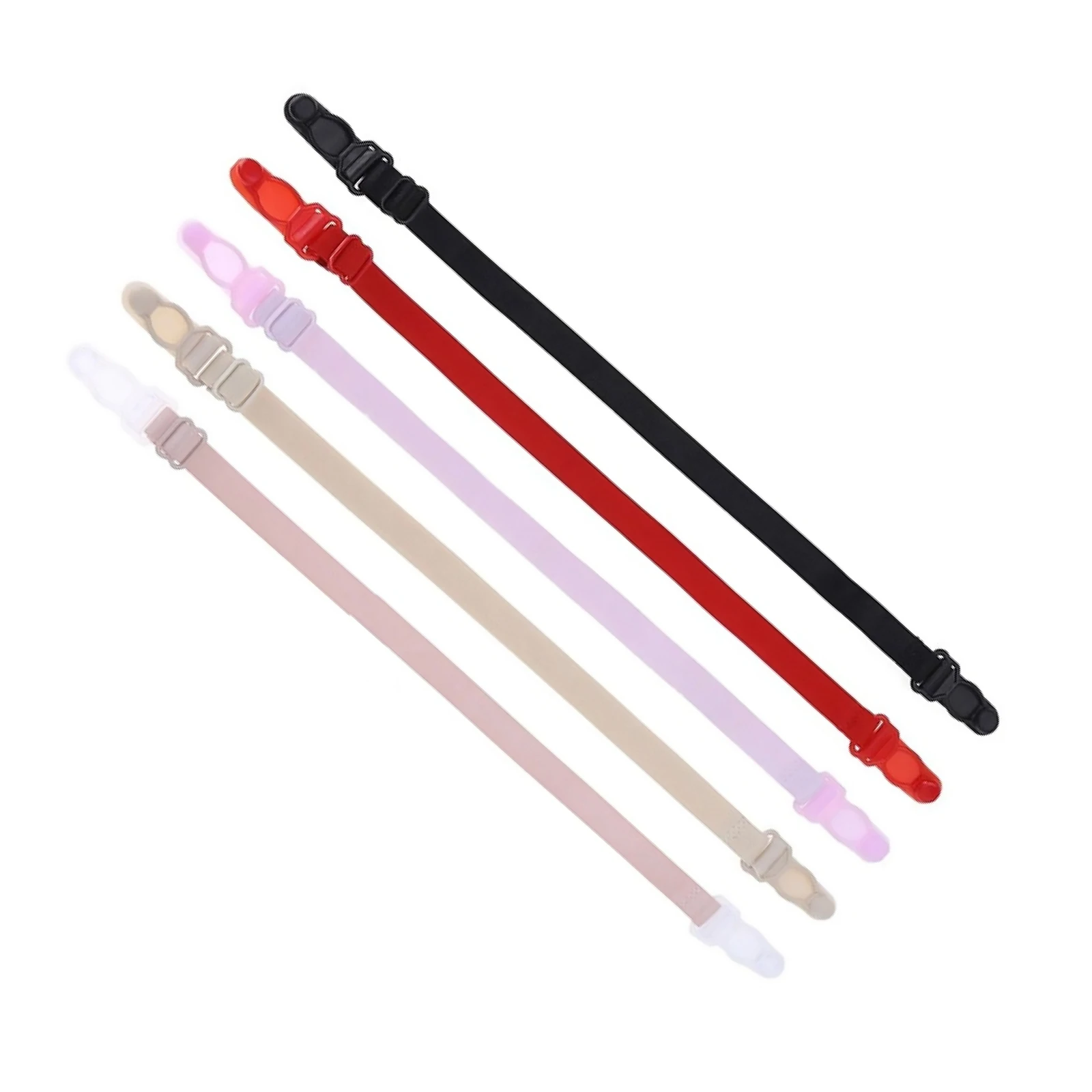 5 шт./компл., женский бюстгальтер, нижнее белье, нескользящая пряжка с зажимом для женщин, эластичные бретели для бюстгальтера, нескользящие бретели для бюстгальтера сзади