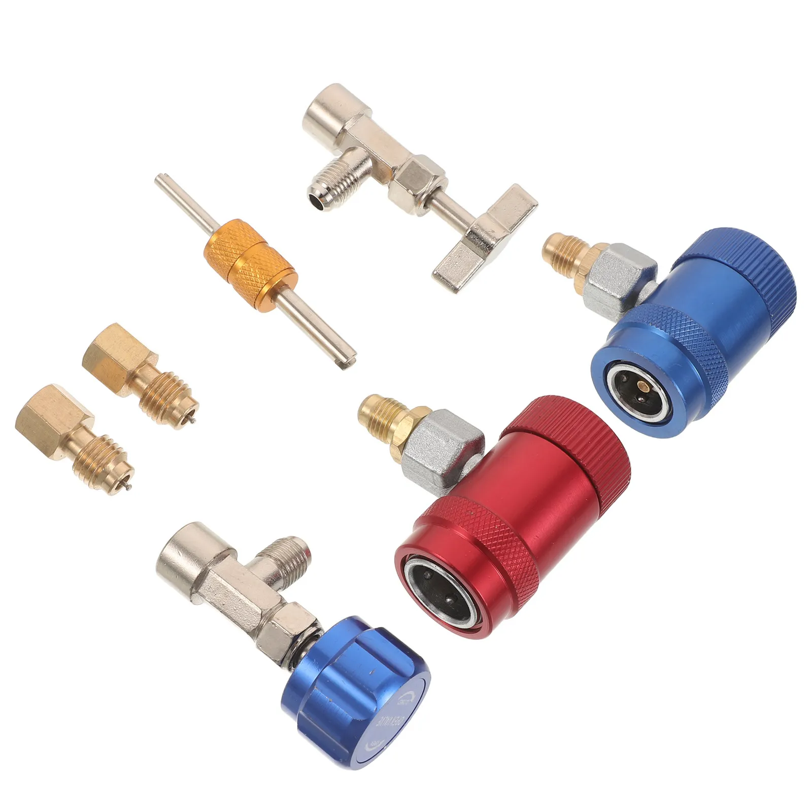 1Set Car Ac Hose Connector R1234yf Quick Connect Adapter Automotive High Pressure Coupler Air Conditioning Repair Refrigerant