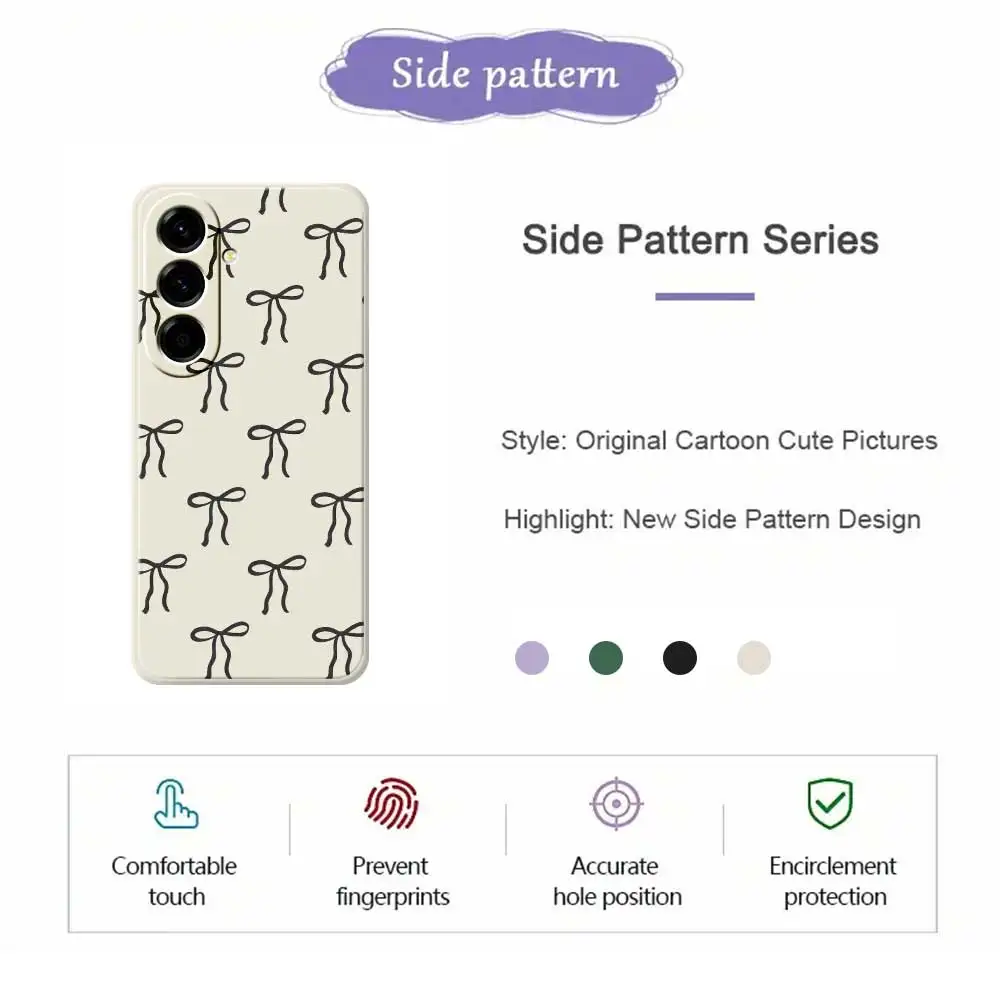 Bowknot Pattern Phone Case For Samsung Galaxy A56 A32 A23 A22 5G A32 A23 4G A55 A54 A53 A52 A51 A35 A34 A31 A25 A24 Soft Cover