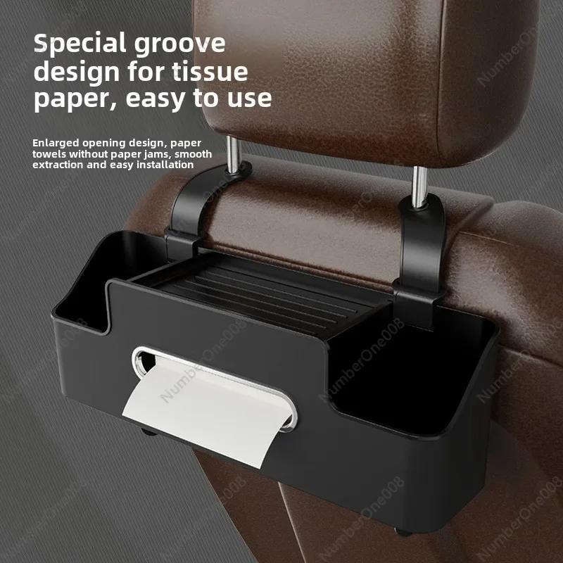 Car universal seat back storage box hanging bag multi-functional car storage box seat back storage box