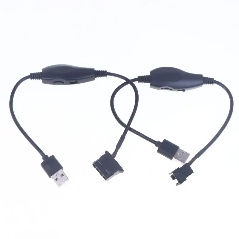 

USB-4-контактный ШИМ от 5 В до 12 В, повышающая линия, вентилятор, адаптер питания, разъем, кабель-переходник с регулируемым переключателем