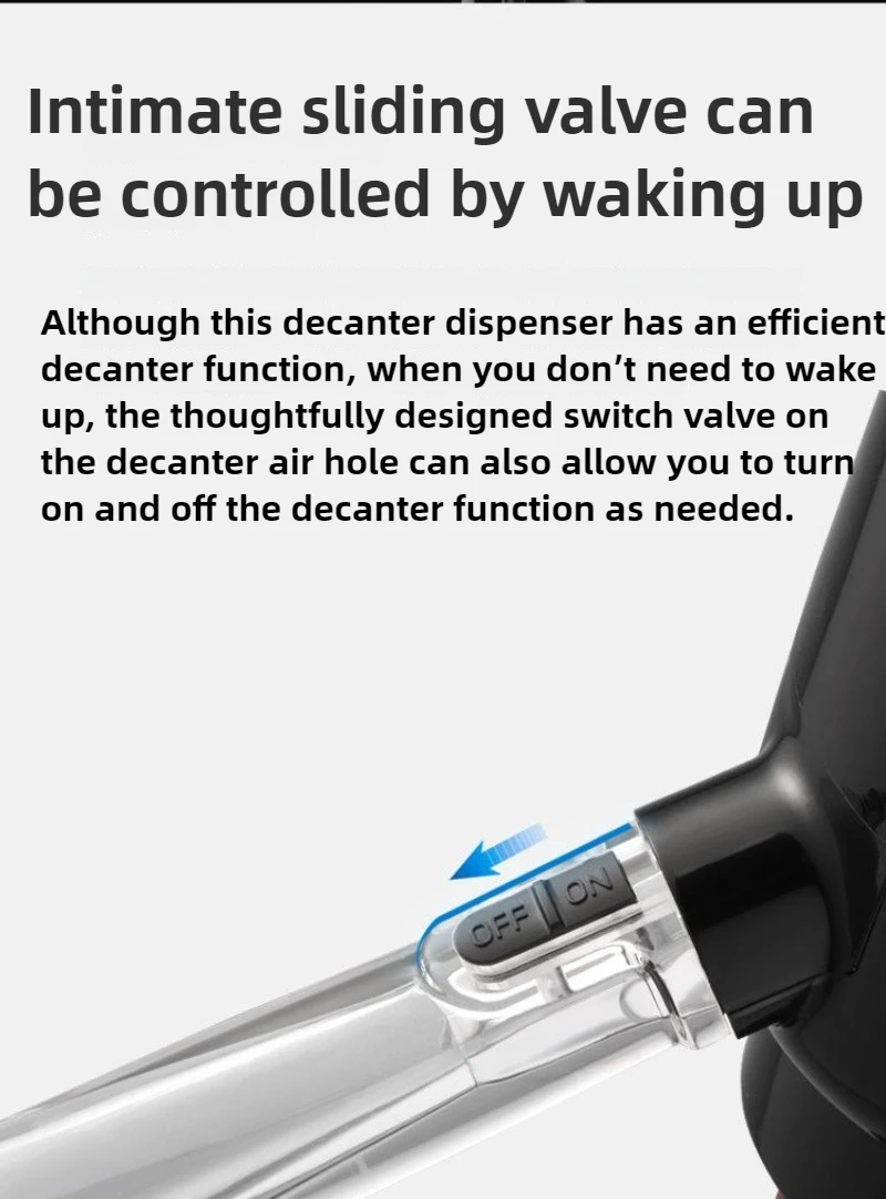 Smart Quantitative Alcohol Dispenser Professional High End Whiskey Pump Dispenser Liquor Pump Adjustable Electric Wine Decanter