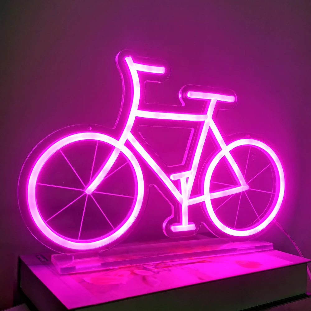 Personalized Neon Sign Birthday Gift,Bicycle Sign Light,Bedroom,Livingroom,Bar,Lounge,Cafe,Salon Art Decoration Neon Light