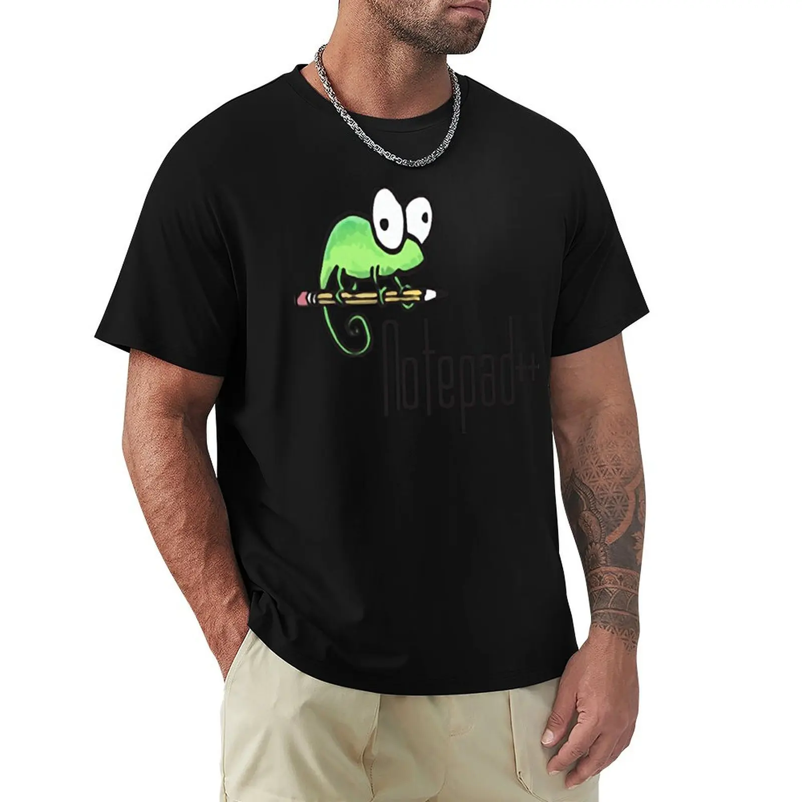 

Notepad++ T-Shirt Casual Trendy Streetwear Tee Shirt