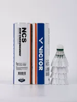 1 Tube 6 Pcs VICTOR new carbon sound NCS artificial badminton with stable flight and endurance for matches