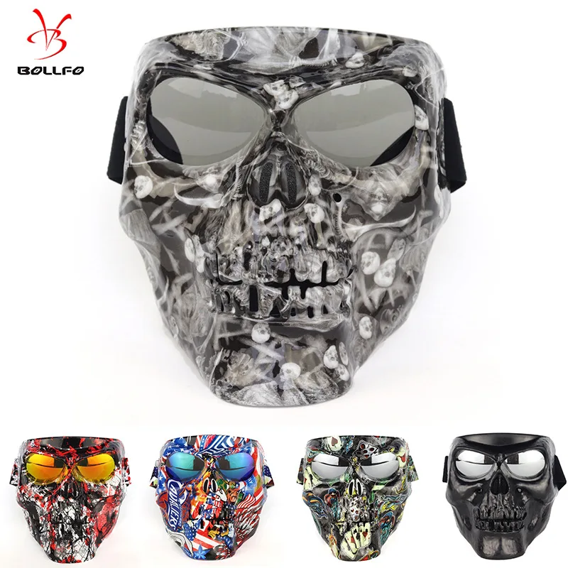 

Motorcycle Off-road Goggles Windproof Sandproof Riding Outdoor Sports Goggles Devil Mask Tactical Goggles