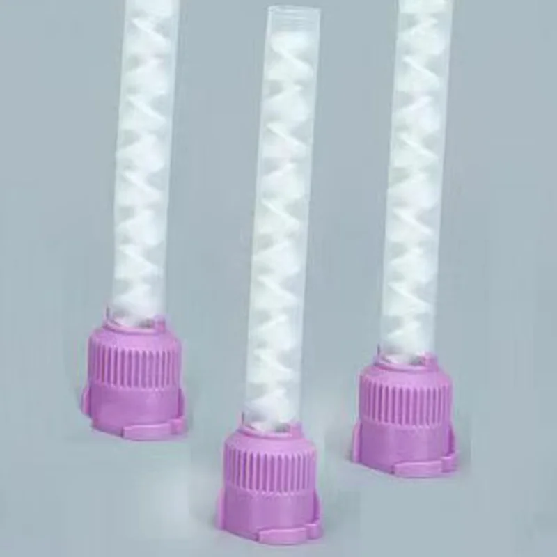 50 Stück Dental-Abdruck-Mischspitzen, Silikonkautschuk-Pistole, Förderung, Mischkopf, Gelb, 1:1, Einweg-Verbrauchsmaterialien für Dentallabore – Detail 8